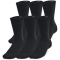 6er Pack UNDER ARMOUR Essential Crew Socken 001 - black/black/castlerock S (31.5-36.5)
