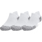 3er Pack UNDER ARMOUR Dry No Show Laufsocken 100 - white/halo gray/reflective S (31.5-36.5)