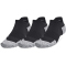 3er Pack UNDER ARMOUR Dry No Show Laufsocken 001 - black/pitch gray/reflective S (31.5-36.5)