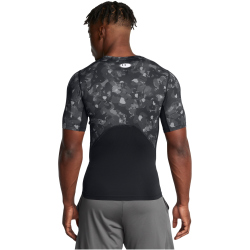 UNDER ARMOUR HeatGear Printed Funktionsshirt Herren 001 - black/white S