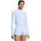 UNDER ARMOUR Launch Trail 1/2-Zip Laufshirt Damen 464 - nimbus blue/reflective XS