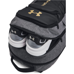 UNDER ARMOUR Hustle 6.0 Pro Rucksack 003 - black full heather/black/metallic gold
