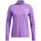 UNDER ARMOUR Tech Twist 1/2-Zip Sportshirt Damen 525 - lavish/white XS