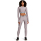 UNDER ARMOUR HeatGear Leggings Damen 015 - tetra gray/white M