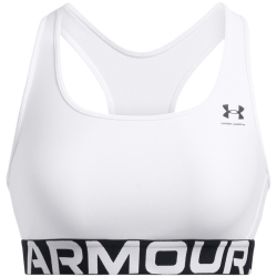 UNDER ARMOUR HeatGear Armour Mid Support Sport-BH Damen 100 - white/black M