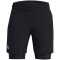 UNDER ARMOUR Woven 2-in-1-Shorts Jungen 002 - black/black/white XS (122-127 cm)