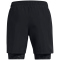 UNDER ARMOUR Woven 2-in-1-Shorts Jungen 002 - black/black/white XS (122-127 cm)