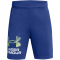 UNDER ARMOUR Tech Logo Shorts Jungen 432 - tech blue/morph green M (137-149 cm)