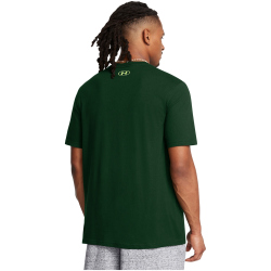 UNDER ARMOUR Foundation Sportshirt Herren 302 - forest green/morph green M