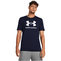 UNDER ARMOUR Logo T-Shirt Herren 408 - academy/white S