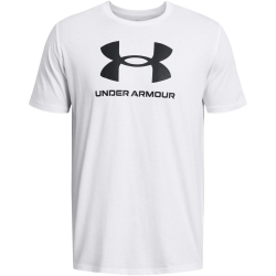 UNDER ARMOUR Logo T-Shirt Herren 100 - white/black XS