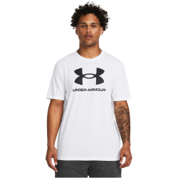 UNDER ARMOUR Logo T-Shirt Herren 100 - white/black XS