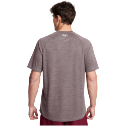 UNDER ARMOUR Tech Strukturiertes Trainingsshirt Herren 015 - tetra gray/white XL