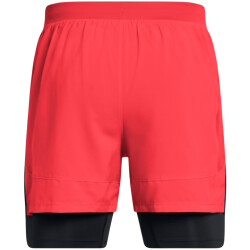 UNDER ARMOUR Launch 5 2in1 Laufshorts Herren 713 - racer red/black/reflective M
