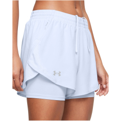 UNDER ARMOUR Fly By 2-in-1-Shorts Damen 464 - nimbus blue/nimbus blue/reflective XS