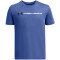 UNDER ARMOUR Logo Wordmark T-Shirt Jungen 432 - tech blue/black S (127-137 cm)