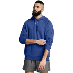 UNDER ARMOUR Rival Fleece Hoodie Herren 432 - tech blue/white XXL