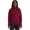 UNDER ARMOUR Rival Fleece Hoodie Damen 625 - cardinal/white S