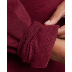 UNDER ARMOUR Essential OverSized Fleece Hoodie Damen 625 - cardinal/white M