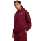 UNDER ARMOUR Essential OverSized Fleece Hoodie Damen 625 - cardinal/white M