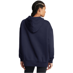 UNDER ARMOUR Essential OverSized Fleece Hoodie Damen 410 - midnight navy/white XS