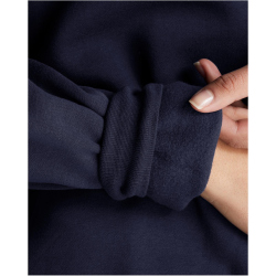 UNDER ARMOUR Essential OverSized Fleece Hoodie Damen 410 - midnight navy/white XS
