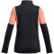 UNDER ARMOUR Challenger Midlayer Trainingsshirt Mädchen 005 - black/flare orange/white XS (122-127 cm)