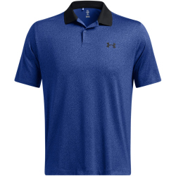 UNDER ARMOUR Performance 3.0 Printed Golf-Poloshirt Herren 432 - tech blue/black/black M