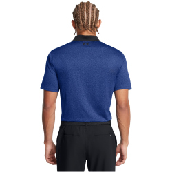 UNDER ARMOUR Performance 3.0 Printed Golf-Poloshirt Herren 432 - tech blue/black/black M