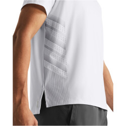 UNDER ARMOUR Iso-Chill Laser Heat kurzarm Laufshirt Herren 103 - white/mod gray/reflective L