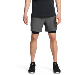 UNDER ARMOUR Vanish Woven 2in1 Trainingsshorts Herren 025 - castlerock/black/black M