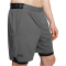 UNDER ARMOUR Vanish Woven 2in1 Trainingsshorts Herren 025 - castlerock/black/black M