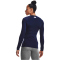 UNDER ARMOUR ColdGear Authentics langarm Sportshirt Damen 410 - midnight navy/white XS