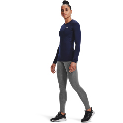 UNDER ARMOUR ColdGear Authentics langarm Sportshirt Damen 410 - midnight navy/white XL