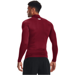 UNDER ARMOUR ColdGear Mock Kompressionsshirt Herren 625 - cardinal/white L