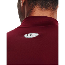 UNDER ARMOUR ColdGear Mock Kompressionsshirt Herren 625 - cardinal/white L