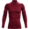 UNDER ARMOUR ColdGear Mock Kompressionsshirt Herren 625 - cardinal/white L