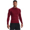UNDER ARMOUR ColdGear Mock Kompressionsshirt Herren 625 - cardinal/white L