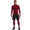 UNDER ARMOUR ColdGear Mock Kompressionsshirt Herren 625 - cardinal/white L