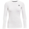 UNDER ARMOUR HeatGear langarm Kompressionsshirt Damen 100 - white/black S