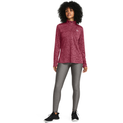 UNDER ARMOUR HeatGear Armour HiRise Leggings Damen 020 - charcoal light heather/black XXL