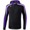 erima Liga Line 2.0 Trainingsjacke mit Kapuze Kinder black/dark violet/white 128