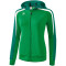 erima Liga Line 2.0 Trainingsjacke mit Kapuze Damen smaragd/evergreen/white 34