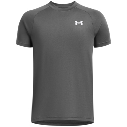 UNDER ARMOUR Tech 2.0 kurzarm Trainingsshirt Jungen 025 - castlerock/white XL (160-170 cm)