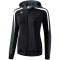 erima Liga Line 2.0 Trainingsjacke mit Kapuze Damen black/dark grey/white 38