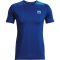 UNDER ARMOUR HeatGear Armour Fitted kurzarm Trainingsshirt Herren 432 - tech blue/white XXL
