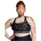 UNDER ARMOUR Mid Crossback Print Sport-BH Damen 009 - black/anthracite/white L