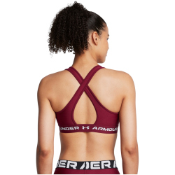 UNDER ARMOUR Armour Mid Crossback Sport-BH Damen 625 - cardinal/cardinal/white S