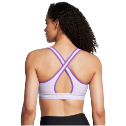 UNDER ARMOUR Armour Mid Crossback Sport-BH Damen 535 - salt purple/lavish/white L