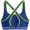 UNDER ARMOUR Armour Mid Crossback Sport-BH Damen 432 - tech blue/retro green/white XS